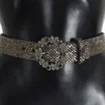 Dolce & Gabbana  Crystal Embellished Belt - Silver