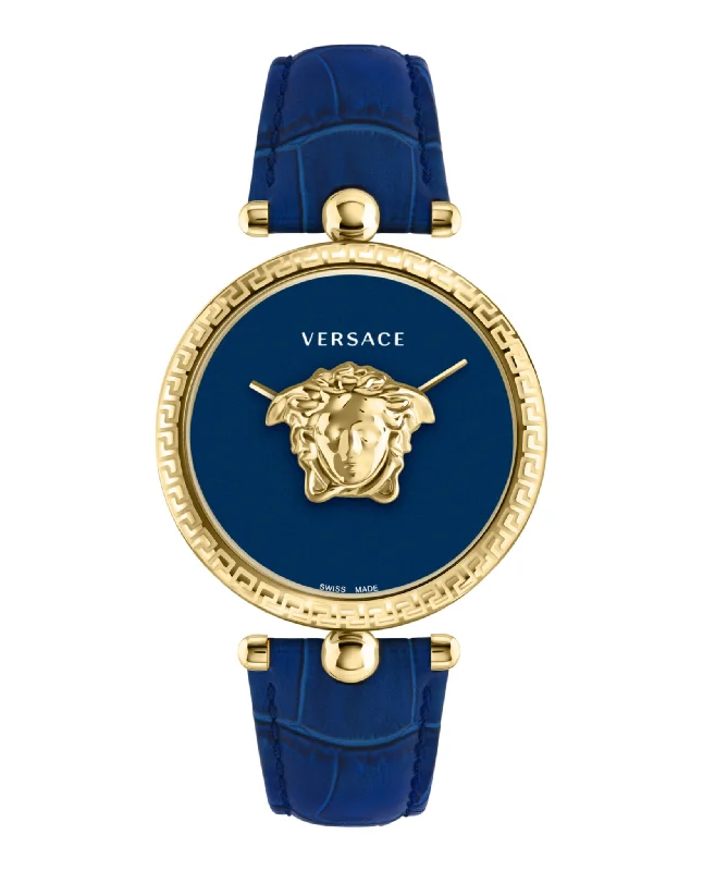 Versace Womens  Gold 39mm Strap Fashion Watch