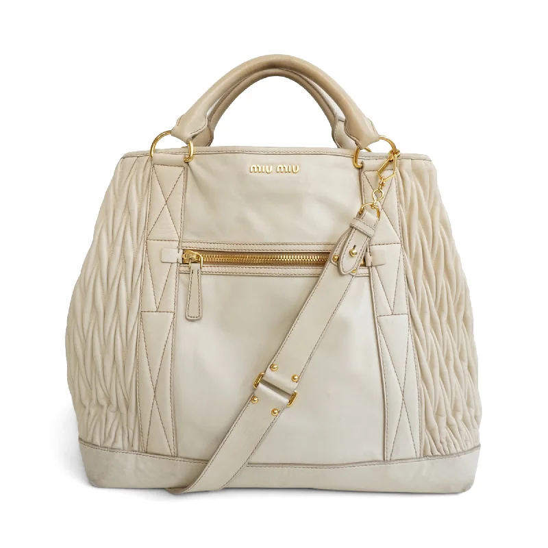Miu Miu 'Tess' Matelasse Tote Bag