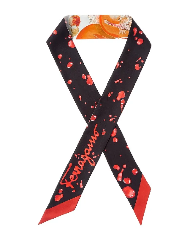 Ferragamo Printed Silk Scarf