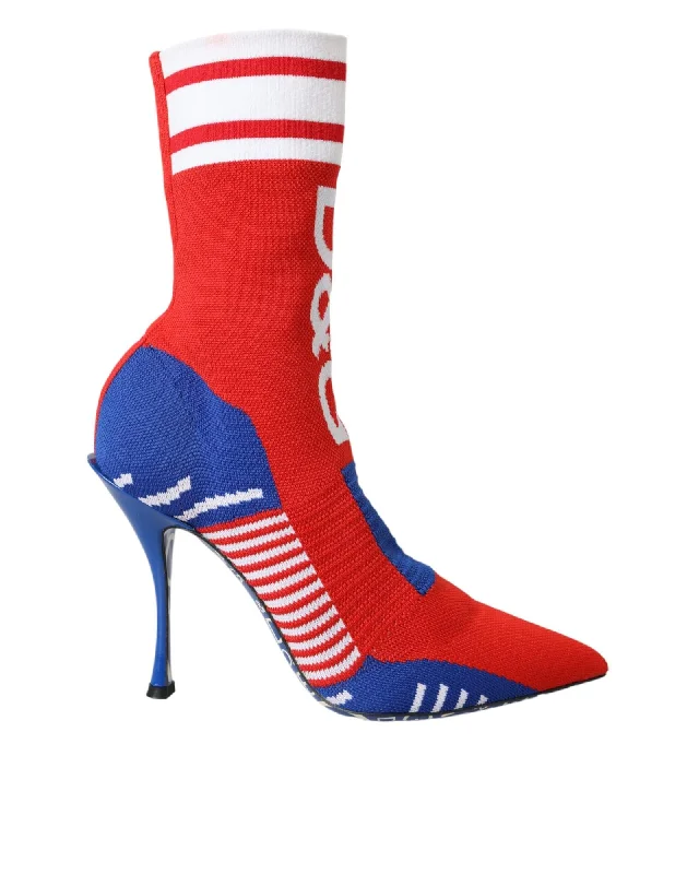 Dolce & Gabbana  DG Sock Bootie RedBlue