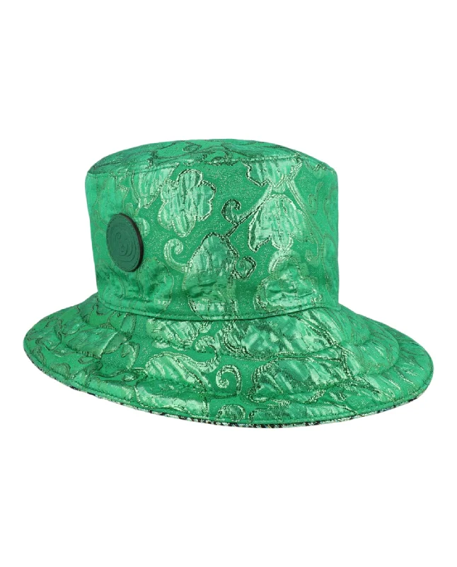 Gucci Womens Metallic GG Bucket Hat