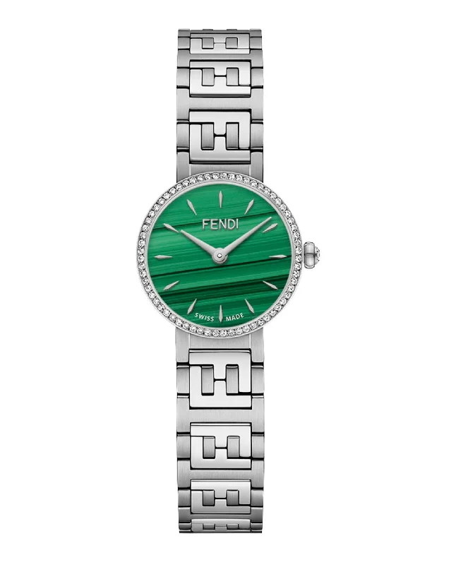 Fendi Womens Forever Fendi Stainless Steel 19mm Bracelet Fashion Watch