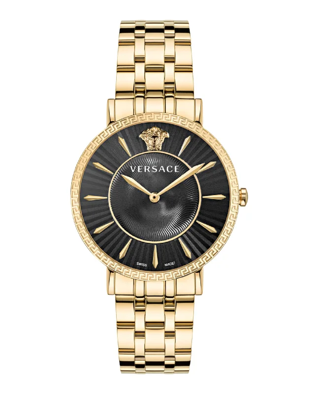 Versace Womens  Gold 38mm Bracelet Fashion Watch
