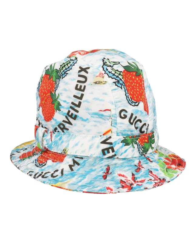Gucci Unisex-Child Printed Bucket Hat