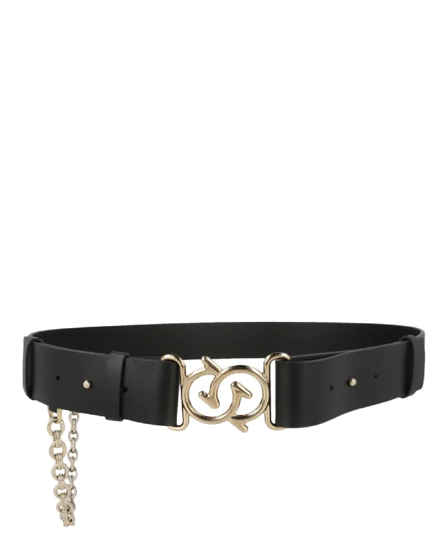 Ferragamo Womens Gancini Link Chain Belt