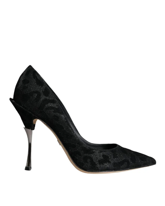 Dolce & Gabbana  Leopard Print Glitter Pumps