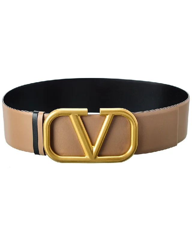 Valentino Vlogo 70Mm Reversible Leather Belt