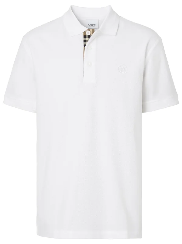 Burberry Monogram Polo Shirt White