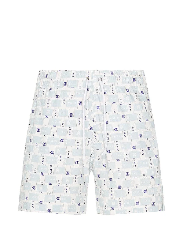 Amiri Interweave Swim Shorts in White