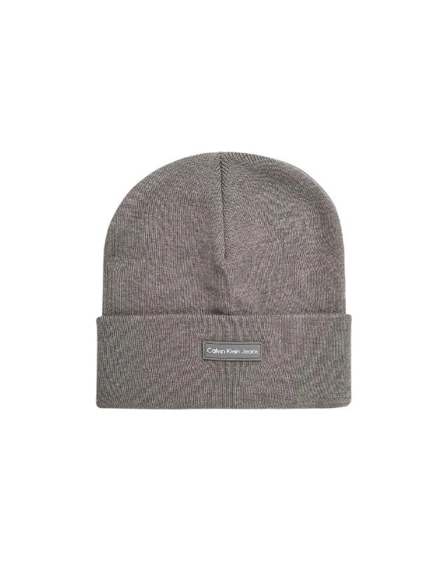 Calvin Klein Jeans Polyester Machine Washable Cap Women Grey Hats