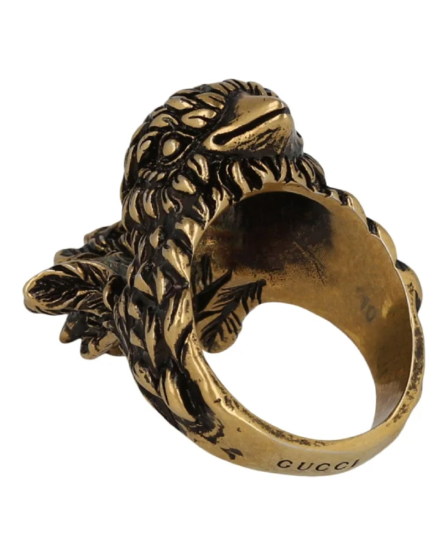 Gucci Unisex-Adult Fashion Jewelry Gold Ring