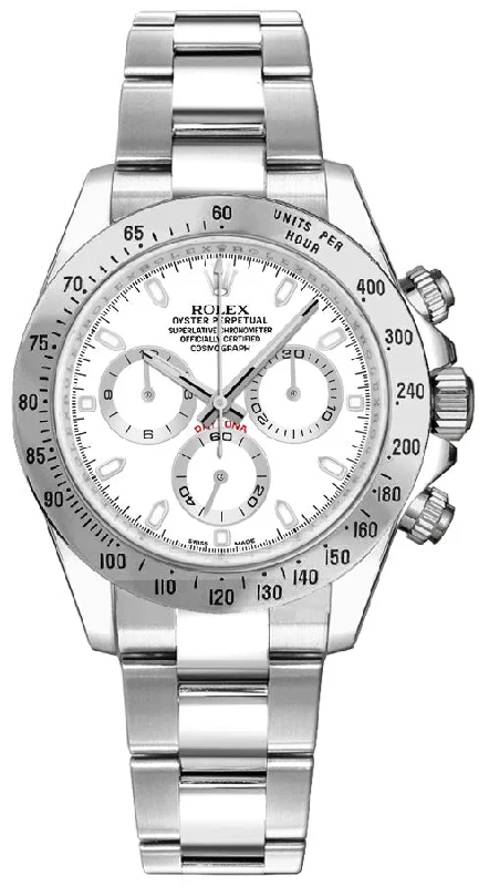 Rolex Cosmograph Daytona Chronograph White Dial Men's Watch 116520-0016