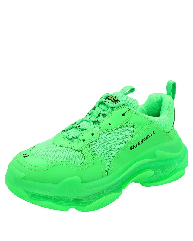 Balenciaga Track Sneaker Neon Green Chunky Sole Women Green | Green