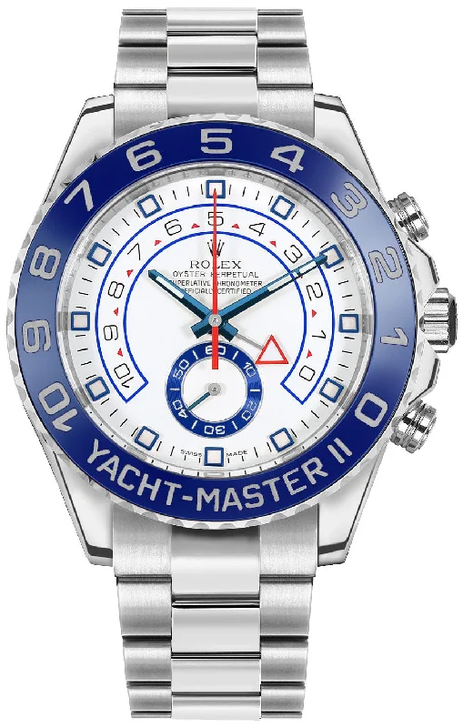 Rolex Yacht-Master II White Dial Men's Luxury Watch 116680-0001