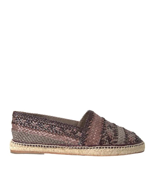 Dolce & Gabbana  Women's Woven Leather Espadrilles