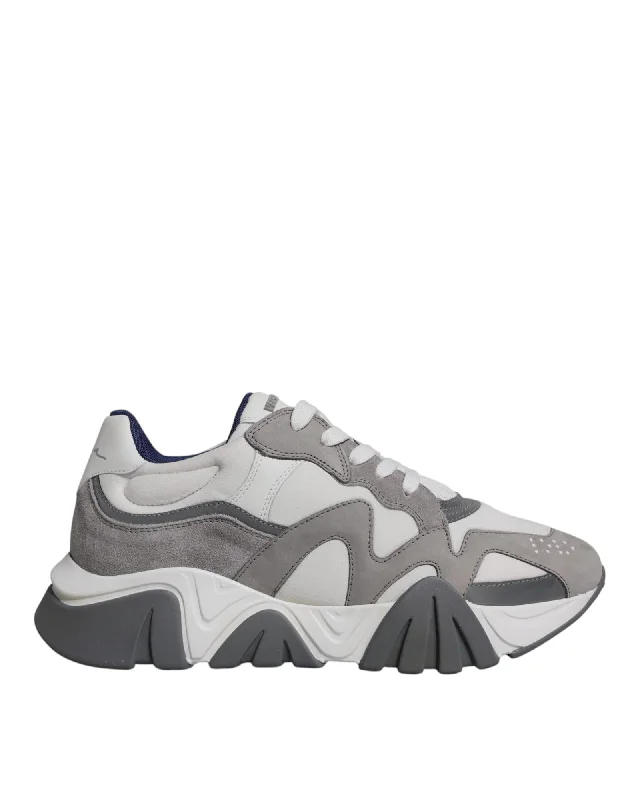 Versace Chain Reaction Sneakers GreyWhite Men Gray
