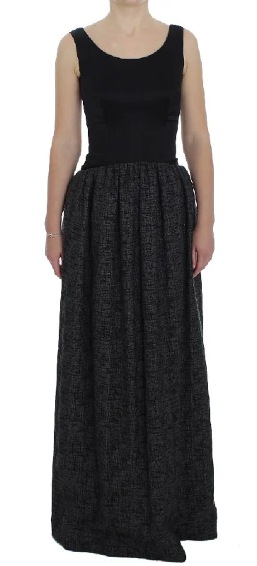 Dolce & Gabbana Gray Full Length Sheath Dress