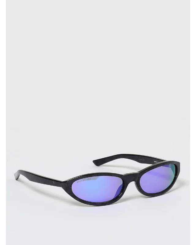Balenciaga Oval Sunglasses Purple Lens Women Violet