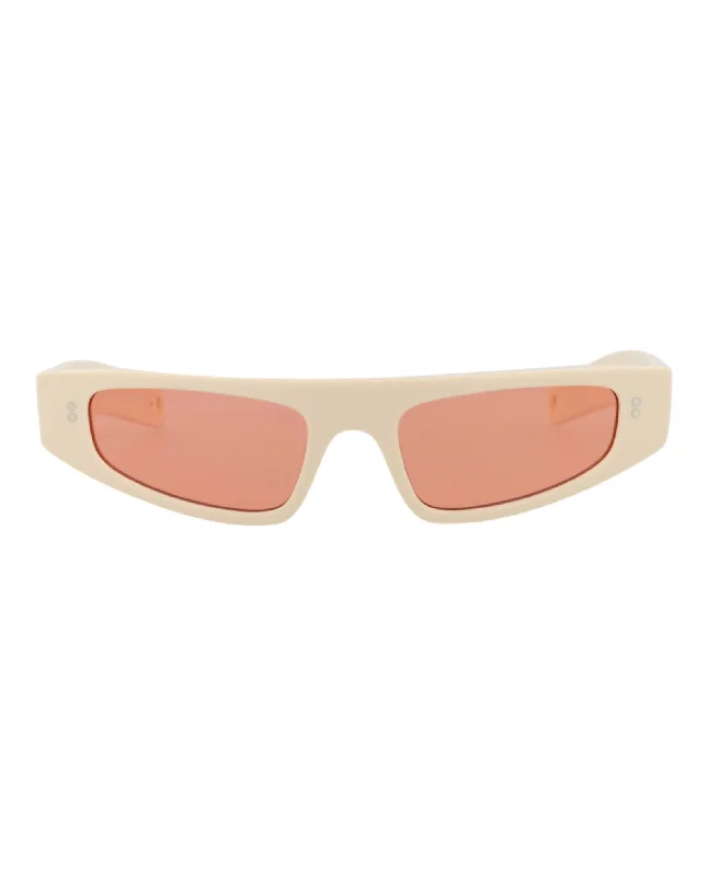 Gucci Womens Cat Eye Ivory Ivory Red Fashion Designer Eyewear