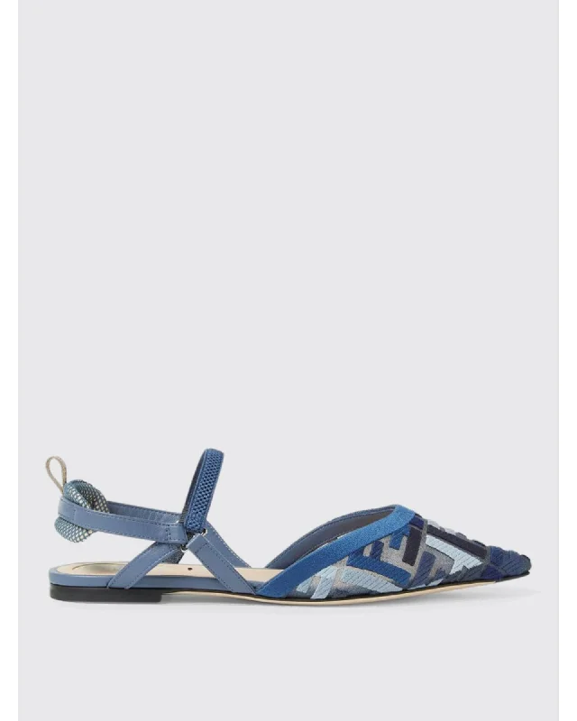 Fendi Pointed Slingback Flats Women Multicolor Ballet Flats
