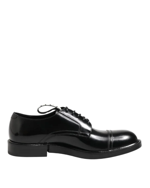 Dolce & Gabbana Classic Leather Dress Shoes Men Black Formal Shoes