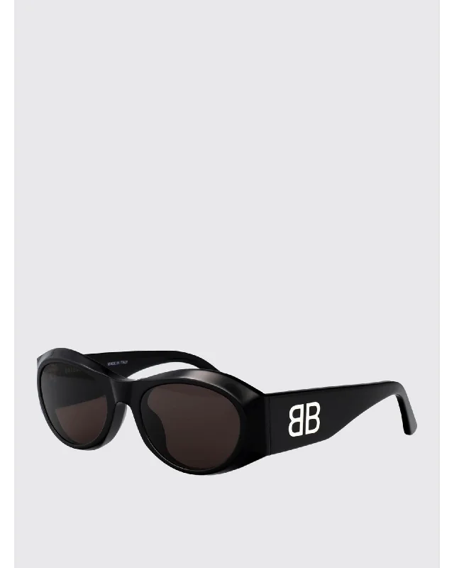 Balenciaga Oval Sunglasses UV Protection Women Black