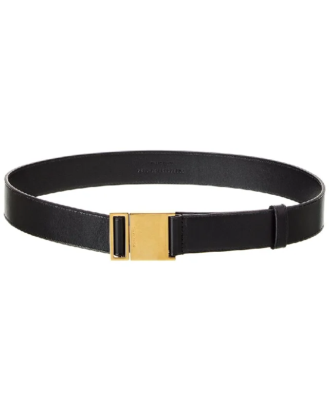 Saint Laurent Magnetic Leather Belt