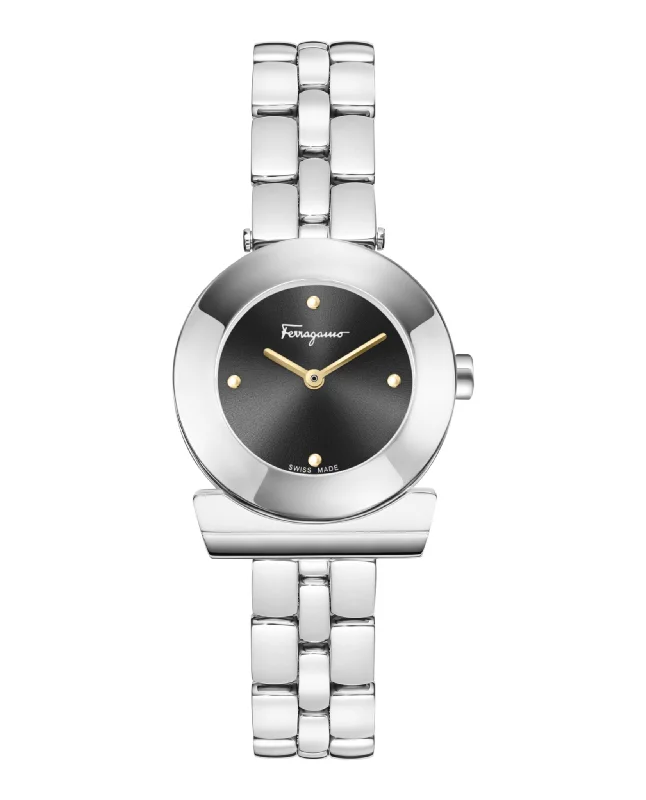 Ferragamo Womens  Stainless Steel 27mm Bracelet Fashion Watch