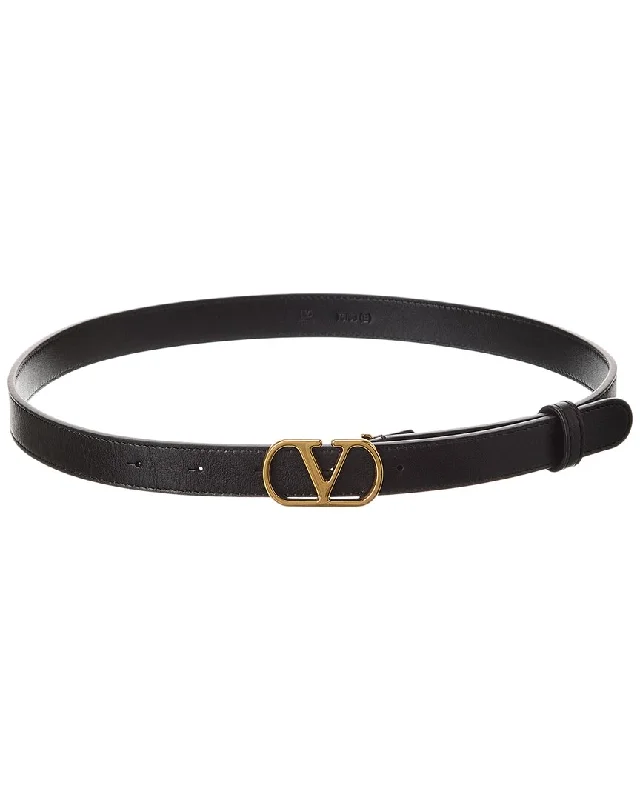 Valentino Vlogo Signature Leather Belt