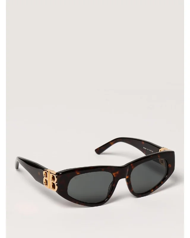 Balenciaga BB0095S 002 CatEye Sunglasses Women Brown