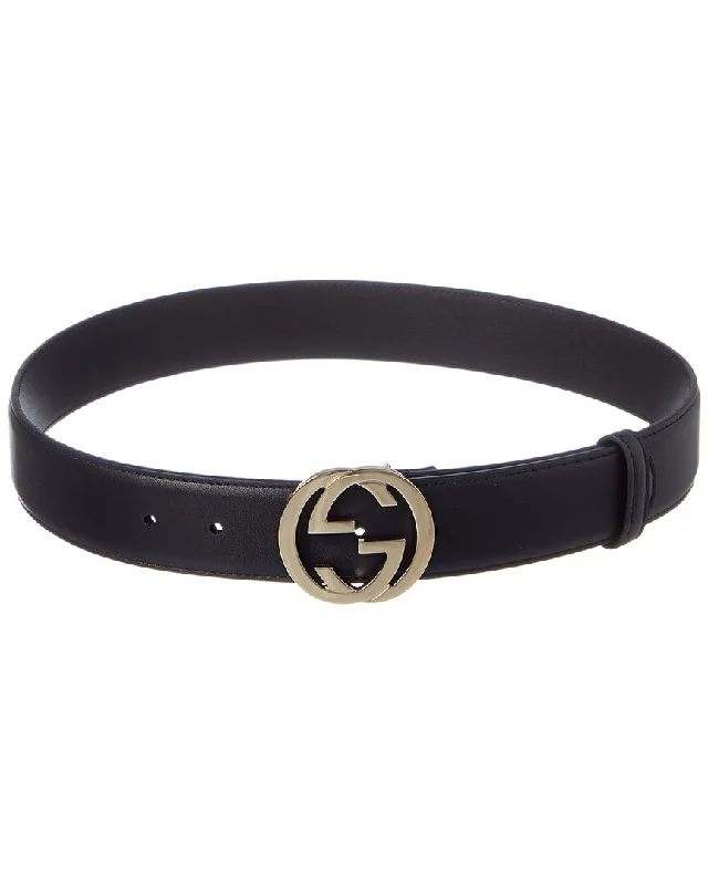 Gucci Interlocking G Leather Belt
