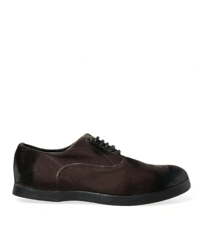 Dolce & Gabbana  Men's Suede Lace-Up Oxford Shoes