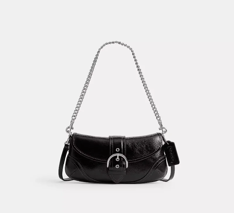 Coach Soho Bag 25 Silver Black 