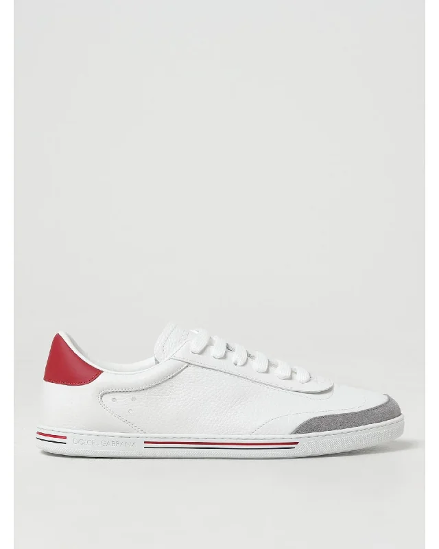 Dolce & Gabbana Leather LowTop Sneakers Men White