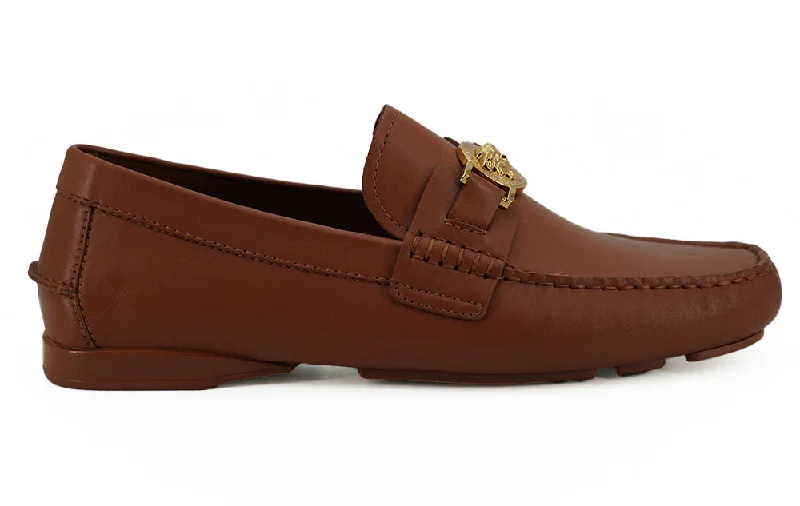 Versace  Men's Medusa Buckle Driving Loafers
