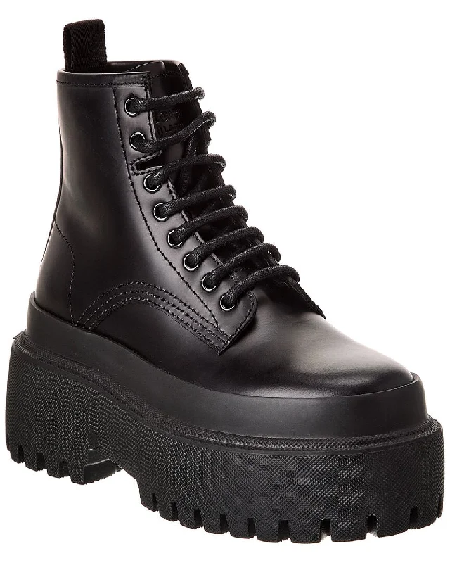 Dolce & Gabbana Brushed Leather Bootie