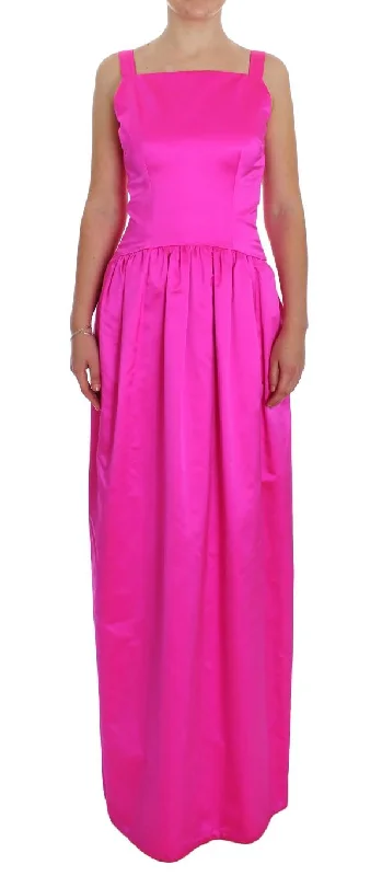 Dolce & Gabbana Silk Sheath Ball Gown Dress