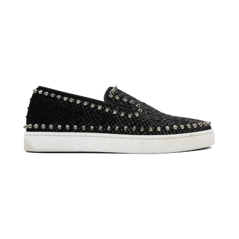 Christian Louboutin Spike Slip-On Sneakers - Men's 41