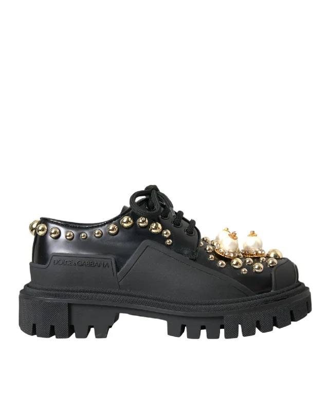 Dolce & Gabbana  Studded Leather Loafers