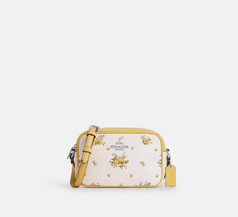 Coach Mini Jamie Camera Bag With Floral Print Chalk Multi 