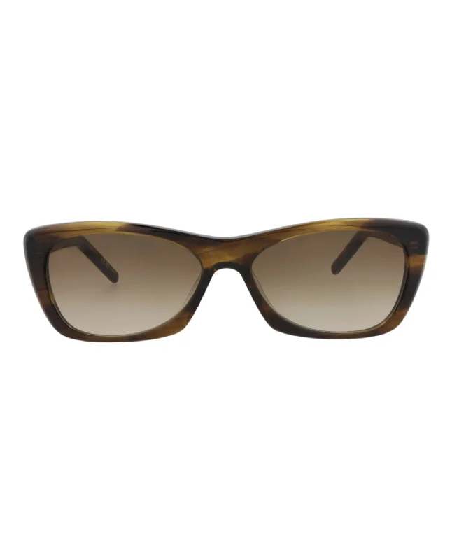 Saint Laurent Womens Cat Eye Havana Havana Brown Fashion Designer Eyewear