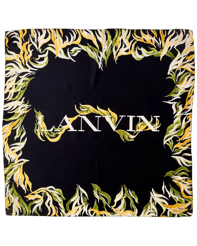 Lanvin Printed Twill Silk Scarf