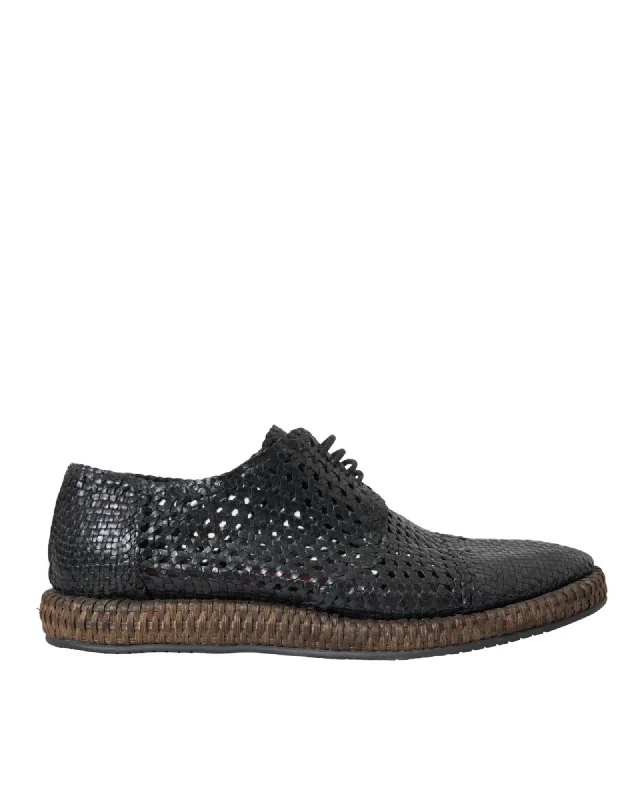 Dolce & Gabbana  Woven Leather Loafers