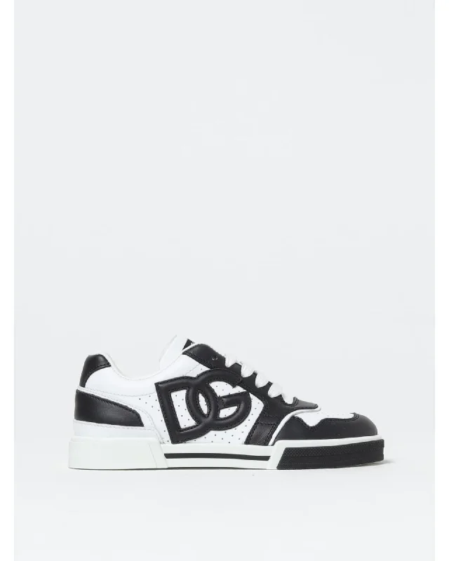 Dolce & Gabbana DG Low Top Leather Sneakers Kids Black