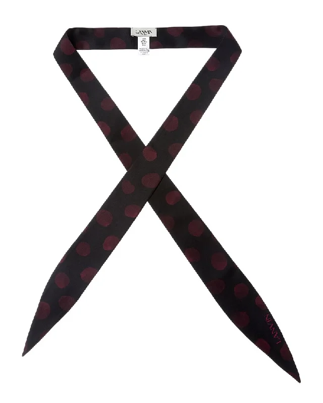 Lanvin Twill Silk Scarf