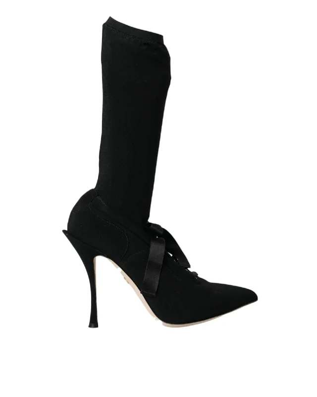 Dolce & Gabbana  Black Sock Bootie