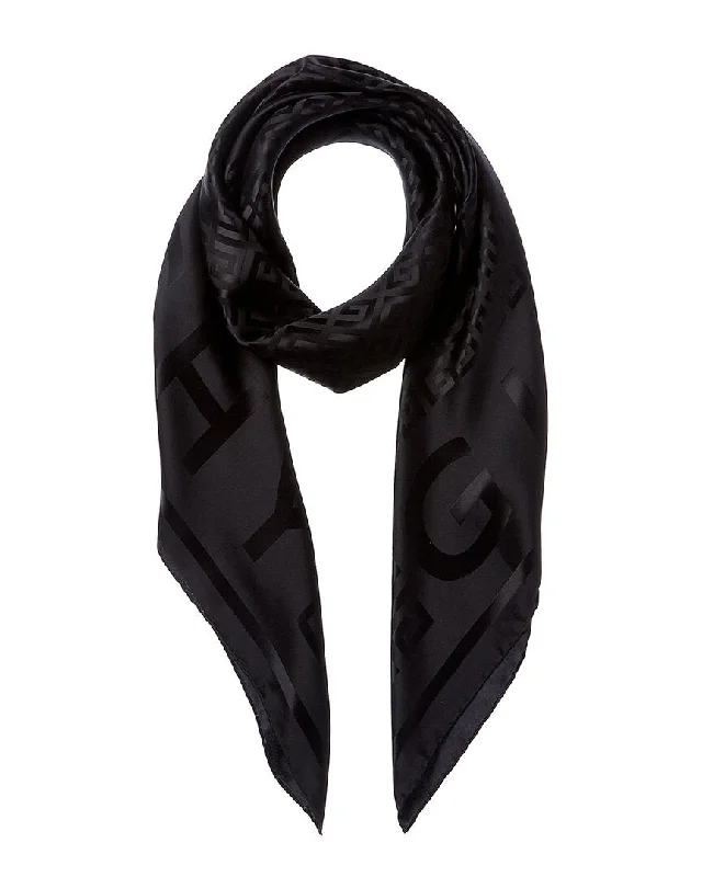Givenchy Logo Silk Scarf