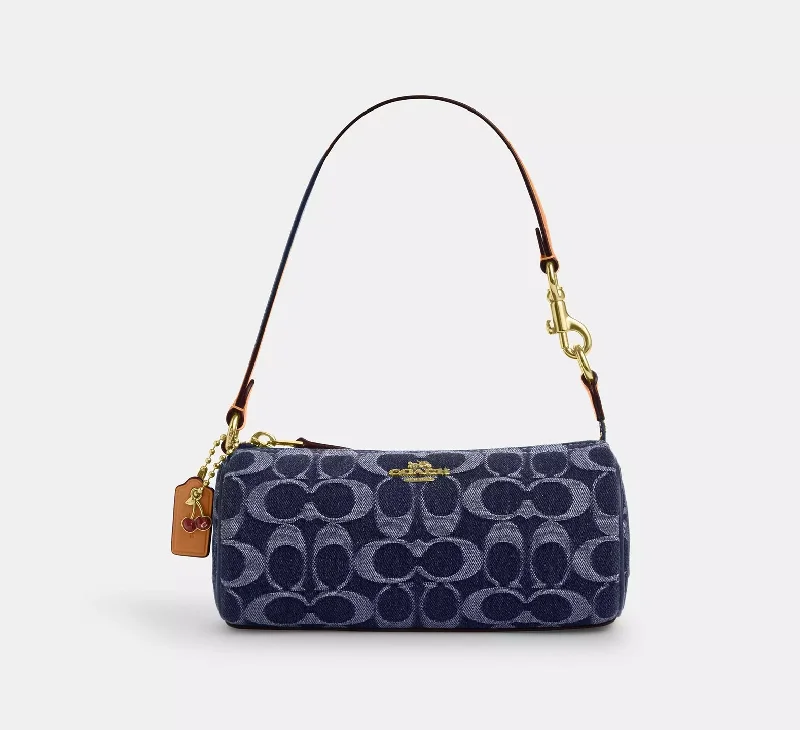 Coach Nolita Barrel Bag In Signature Denim Natural 