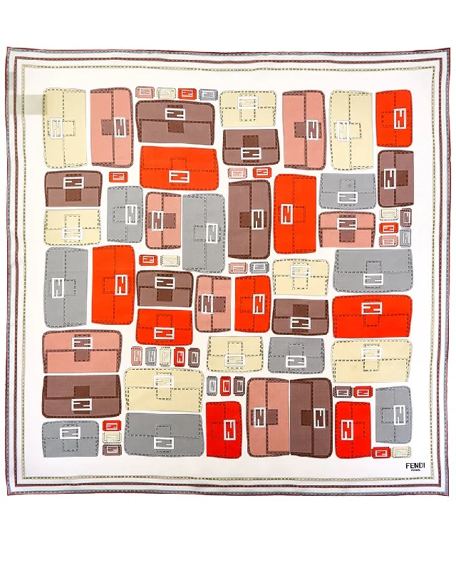 Fendi Baguette Foulard Silk Scarf